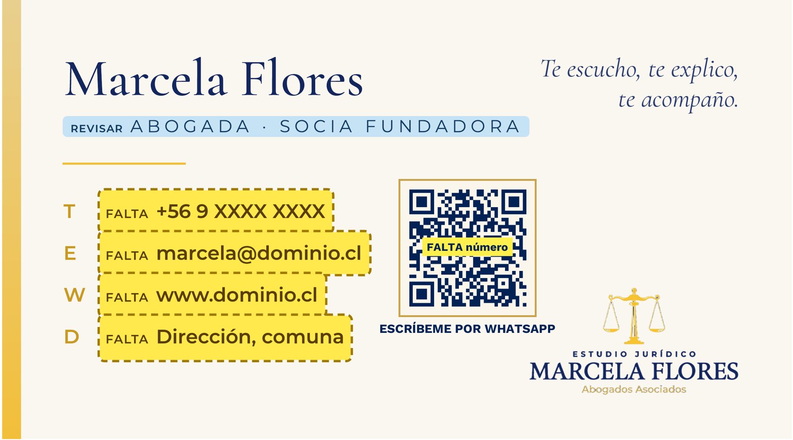 Tarjeta, reverso